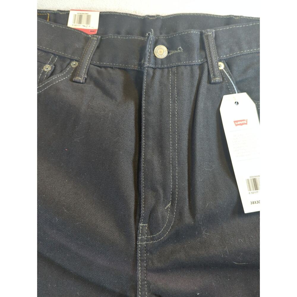 Levi's 505 Men's Regular Fit Straight Leg Jean, 38Wx30L - Black New - Picture 4 of 9